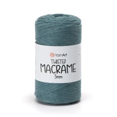 YARNART TWISTED MACRAME 3 MM - MACRAME CORD BLUE - 795