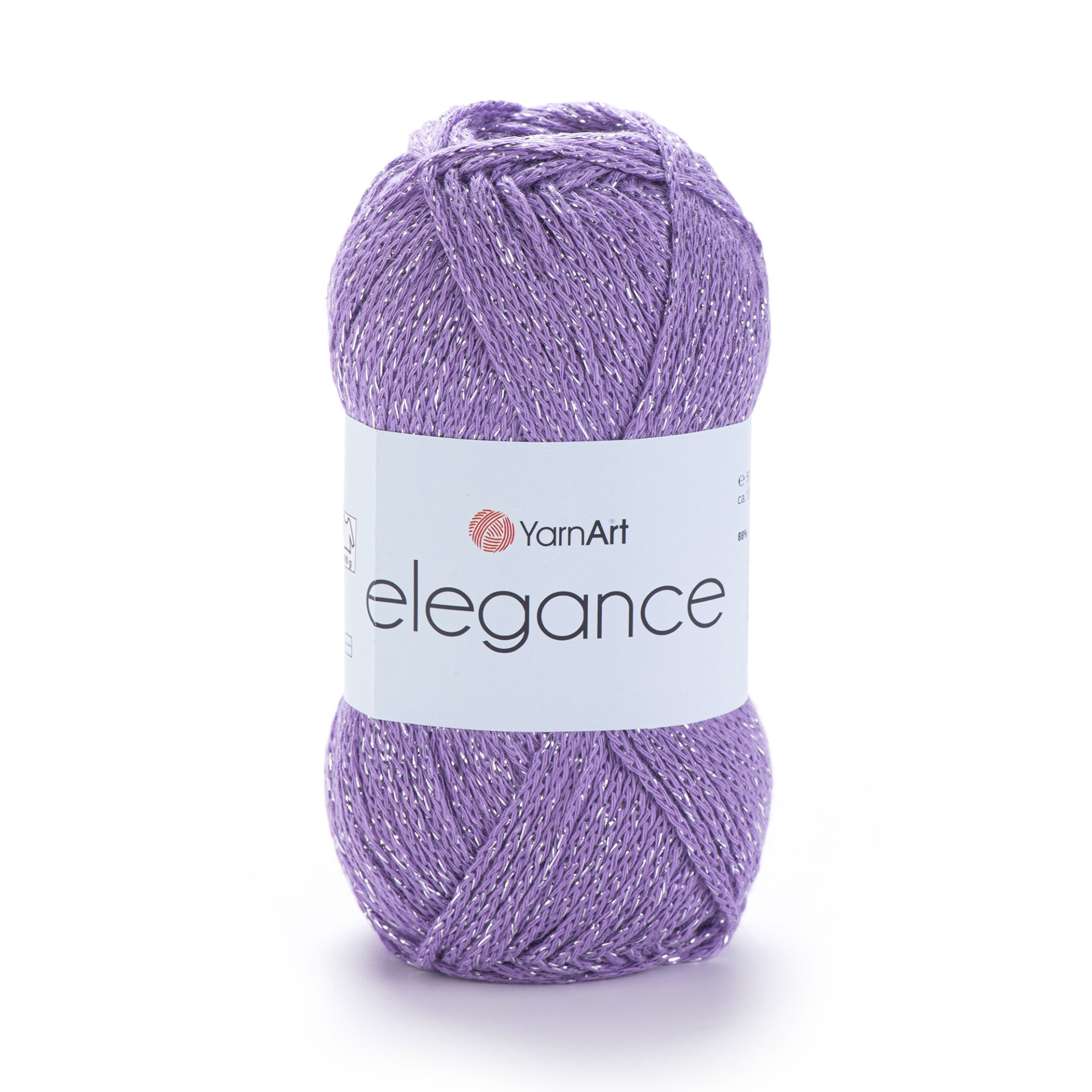 YARNART ELEGANCE - GLITTERY KNITTING YARN LILAC - 111