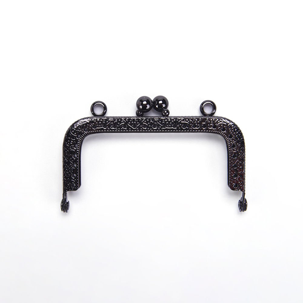 RECTANGLE BAG FRAME 8.5 CM BLACK