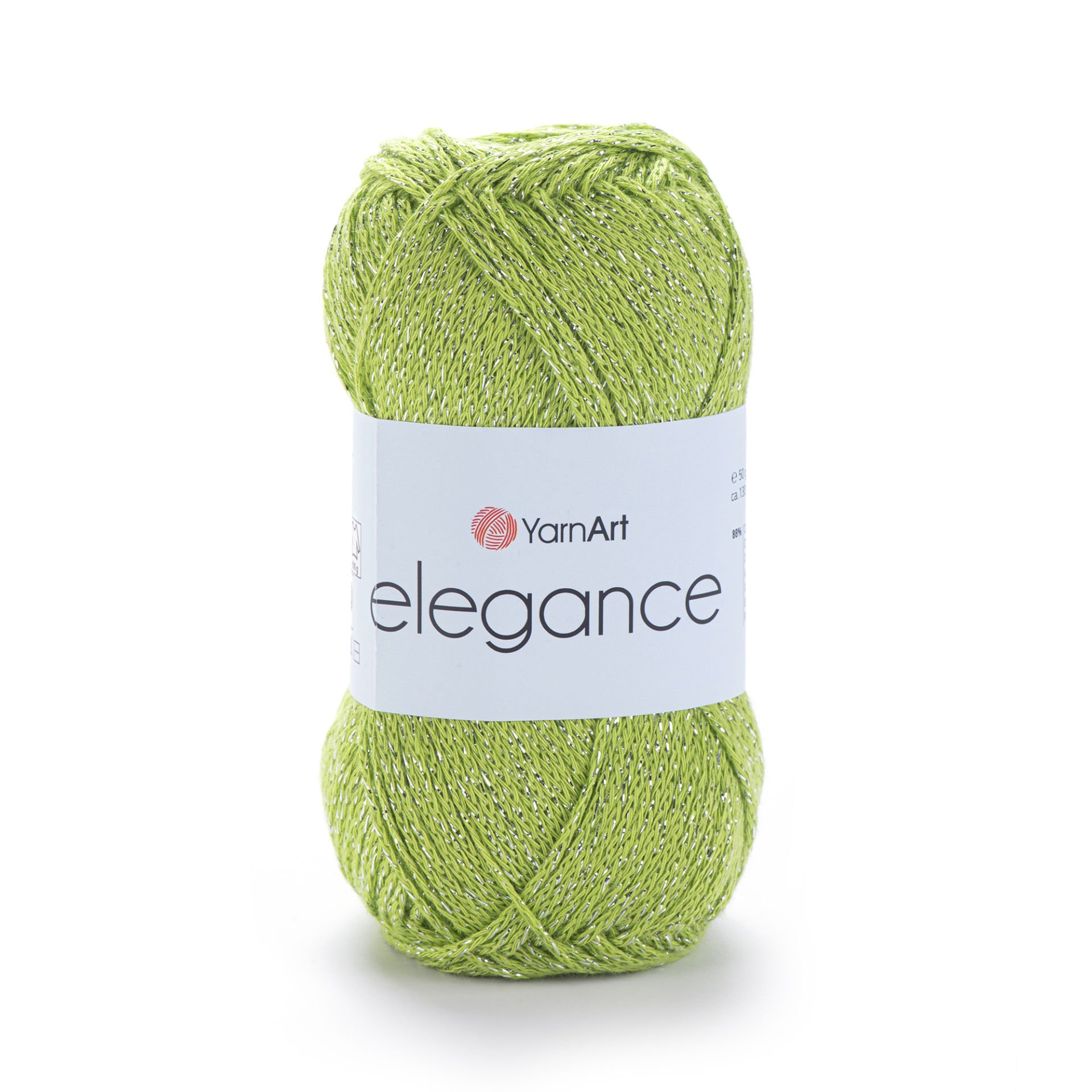 YARNART ELEGANCE - GLITTERY KNITTING YARN PISTACHIO - 114