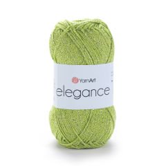 YARNART ELEGANCE - GLITTERY KNITTING YARN PISTACHIO - 114