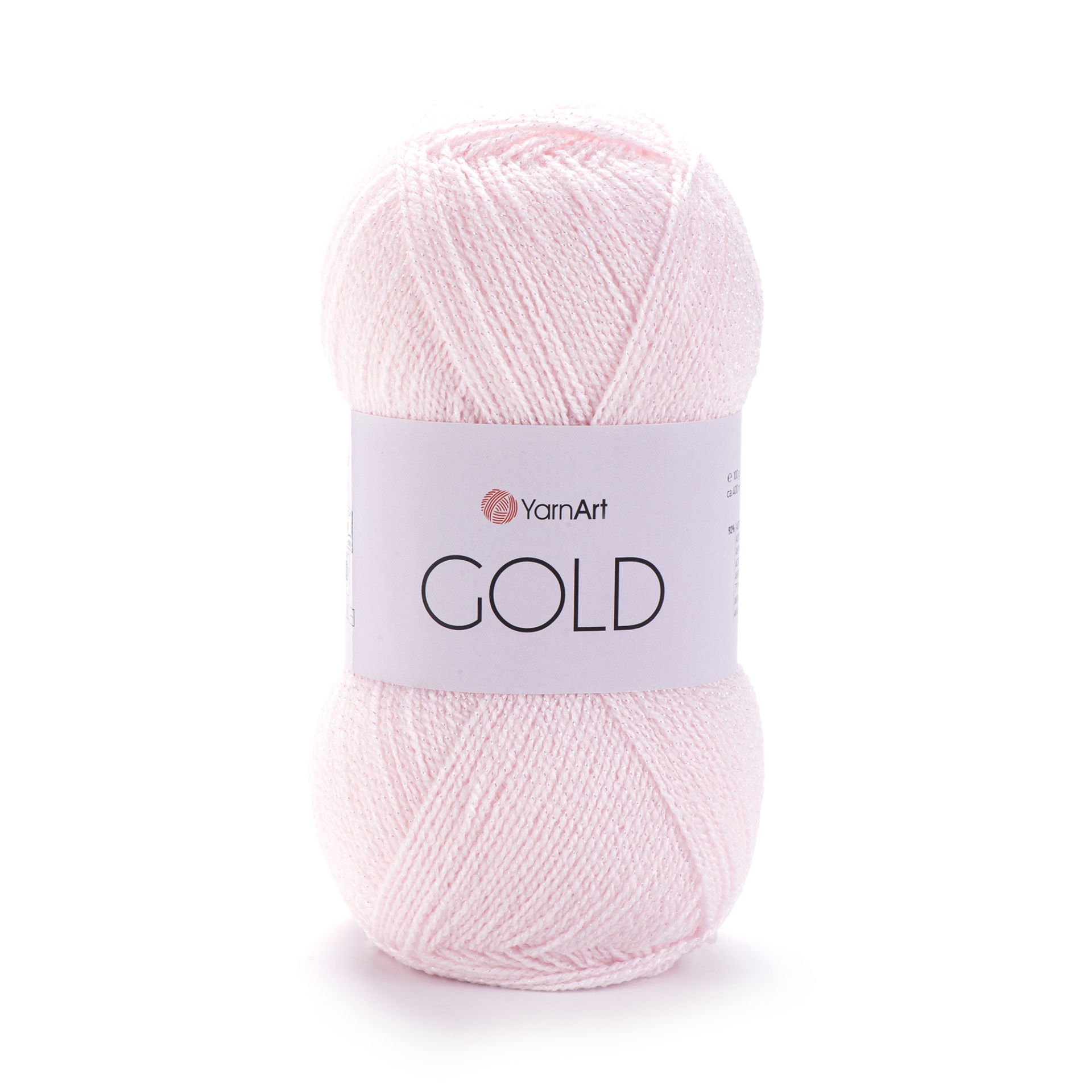 YARNART GOLD - GLITTERY KNITTING YARN BLUSH - 9853