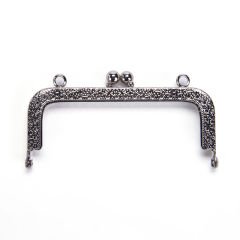 RECTANGLE BAG FRAME 10.5 CM SILVER