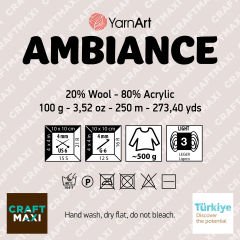YARNART AMBIANCE - MULTICOLOR KNITTING YARN