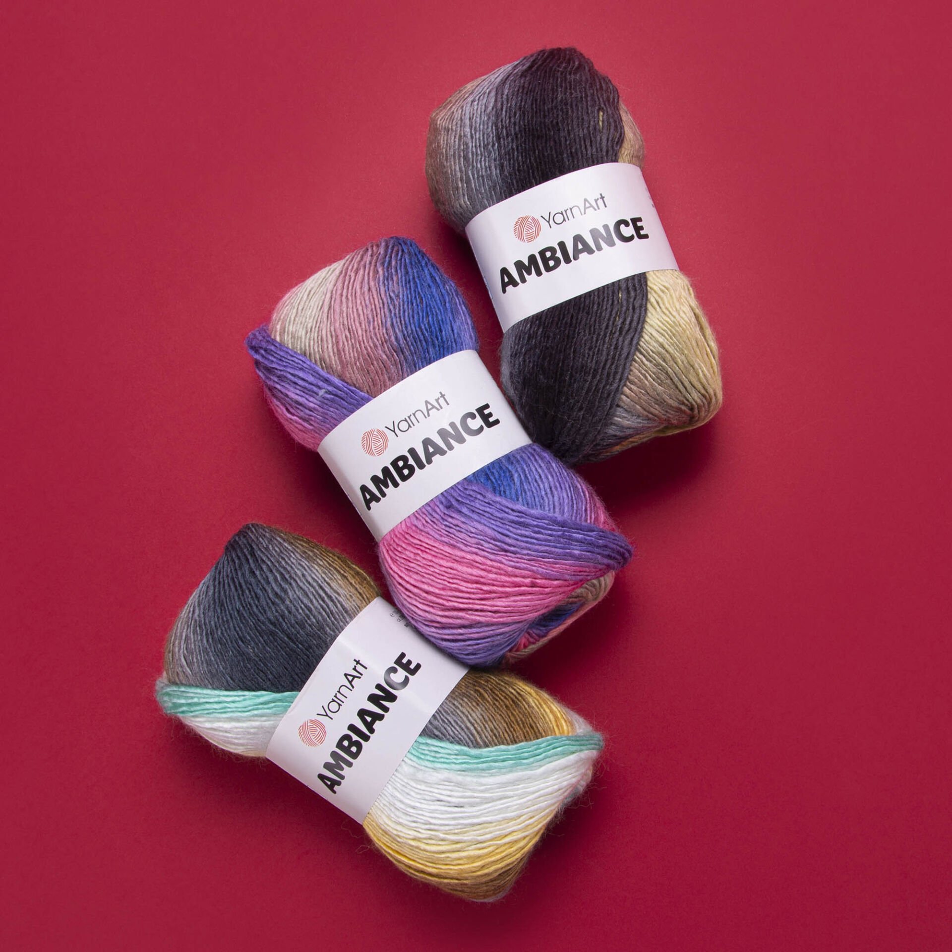 YARNART AMBIANCE - MULTICOLOR KNITTING YARN