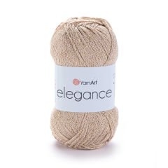 YARNART ELEGANCE - GLITTERY KNITTING YARN BEIGE - 120