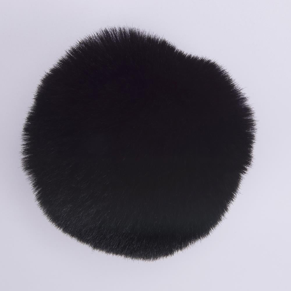 YARNART FURRY POMPONS - POM POM BLACK - 80