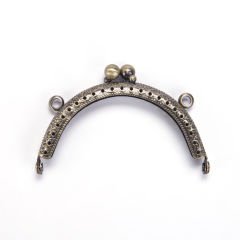 OVAL BAG FRAME 8.5 CM BRONZE