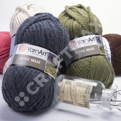 YARNART ALPINE MAXI - KNITTING YARN PINK - 673