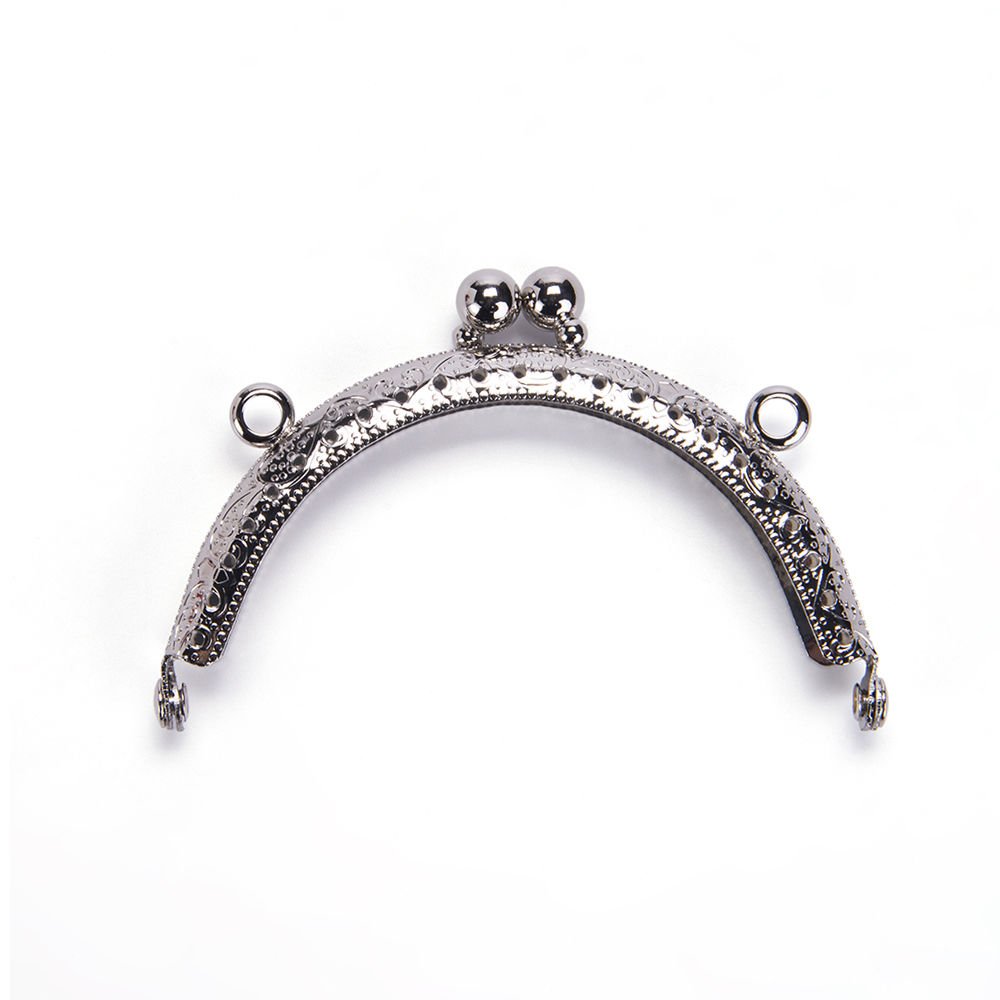 OVAL BAG FRAME 8.5 CM SILVER