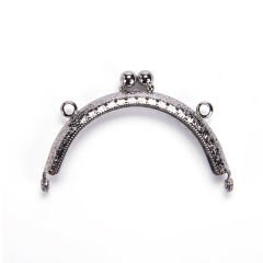 OVAL BAG FRAME 8.5 CM SILVER