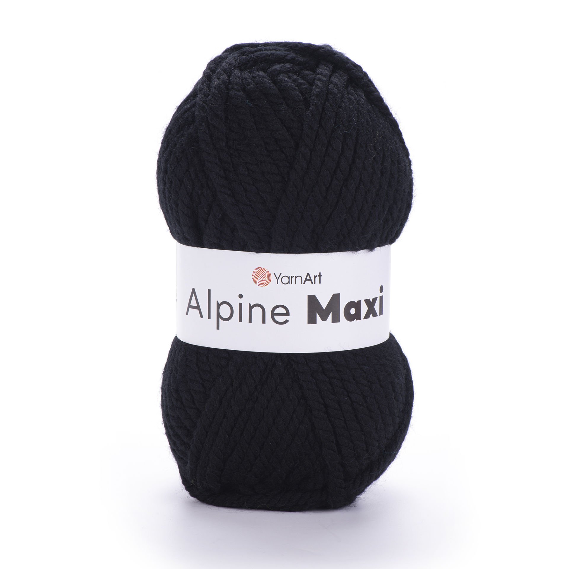 YARNART ALPINE MAXI - KNITTING YARN BLACK - 661