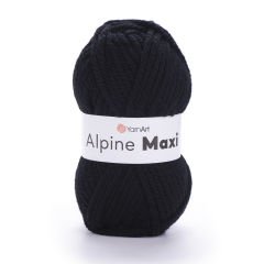 YARNART ALPINE MAXI - KNITTING YARN BLACK - 661
