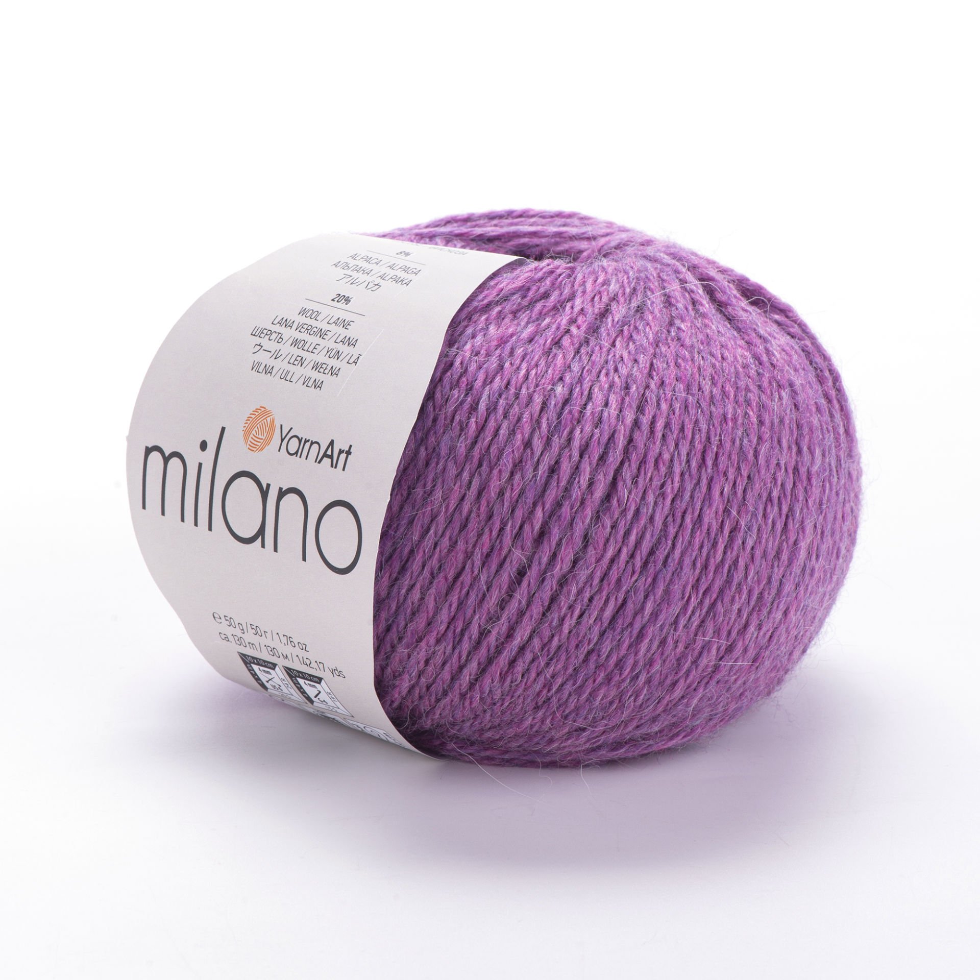 YARNART MILANO - KNITTING YARN PURPLE - 861