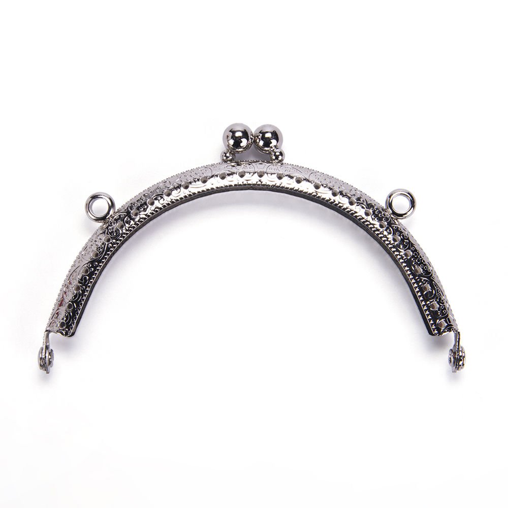 OVAL BAG FRAME 10.5 CM SILVER