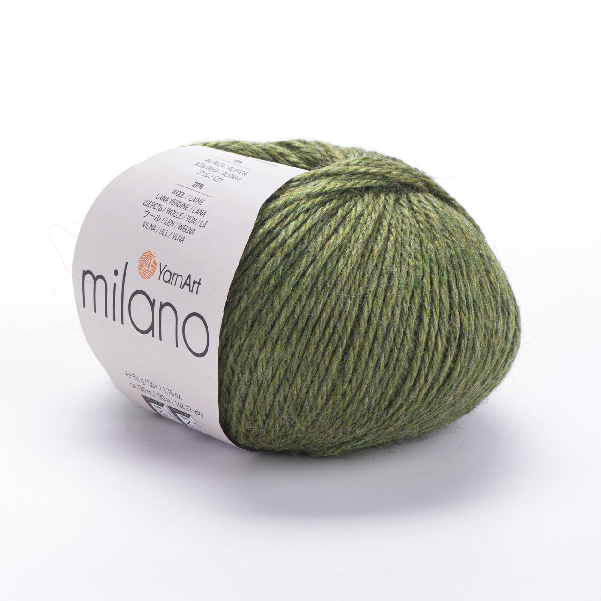 YARNART MILANO - KNITTING YARN OLIVE GREEN - 865
