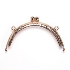 OVAL BAG FRAME 10.5 CM ROSE