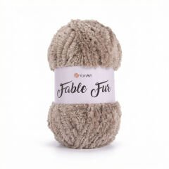 YARNART FABLE FUR - KNITTING YARN BEIGE - 968