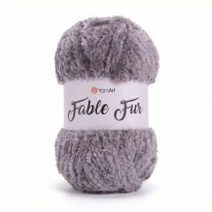 YARNART FABLE FUR - KNITTING YARN TAUPE - 969