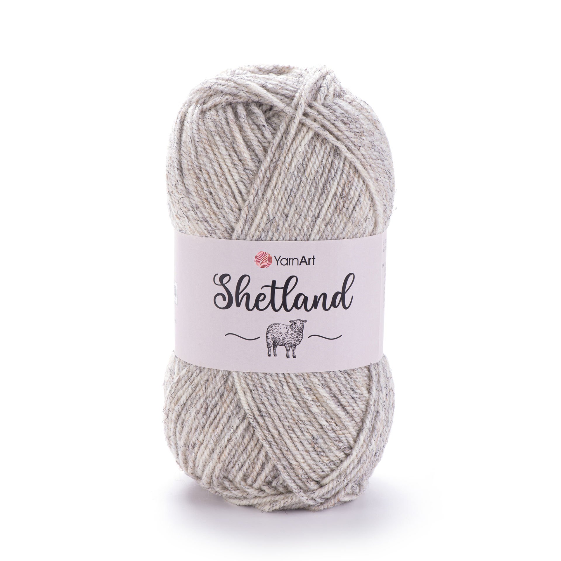 YARNART SHETLAND - KNITTING YARN HEATHER CREAM - 535
