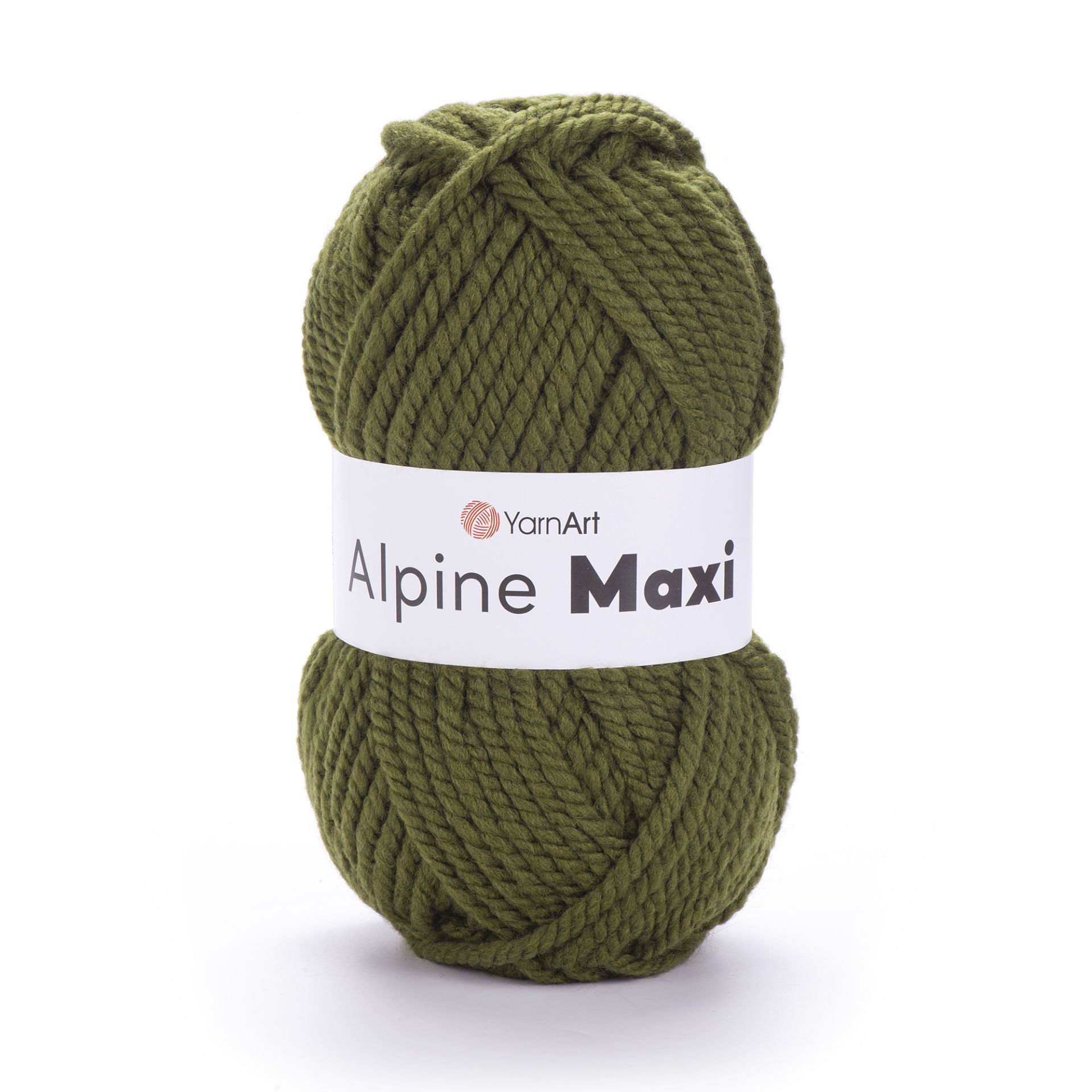 YARNART ALPINE MAXI - KNITTING YARN OLIVE GREEN - 670
