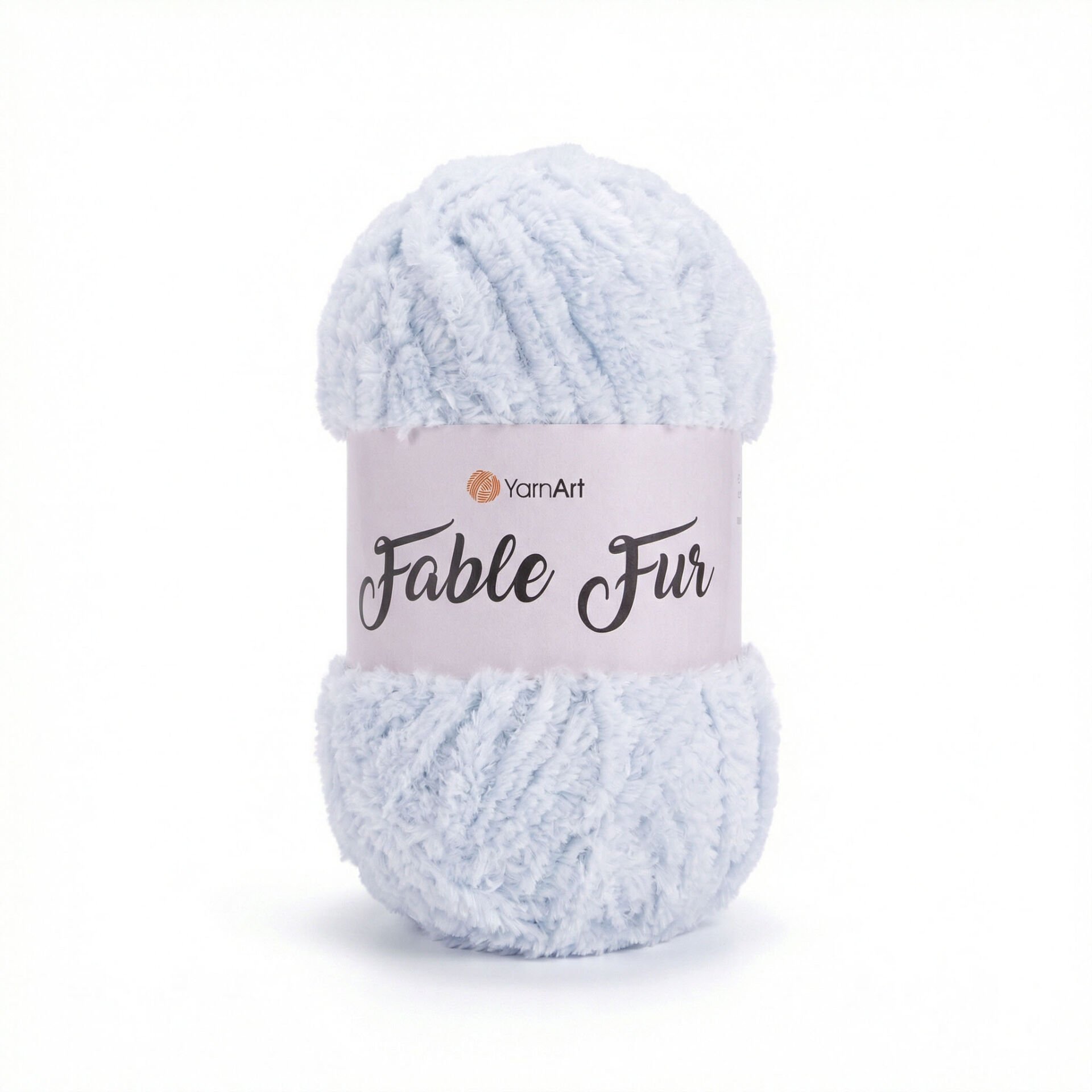 YARNART FABLE FUR - KNITTING YARN ICE BLUE - 971