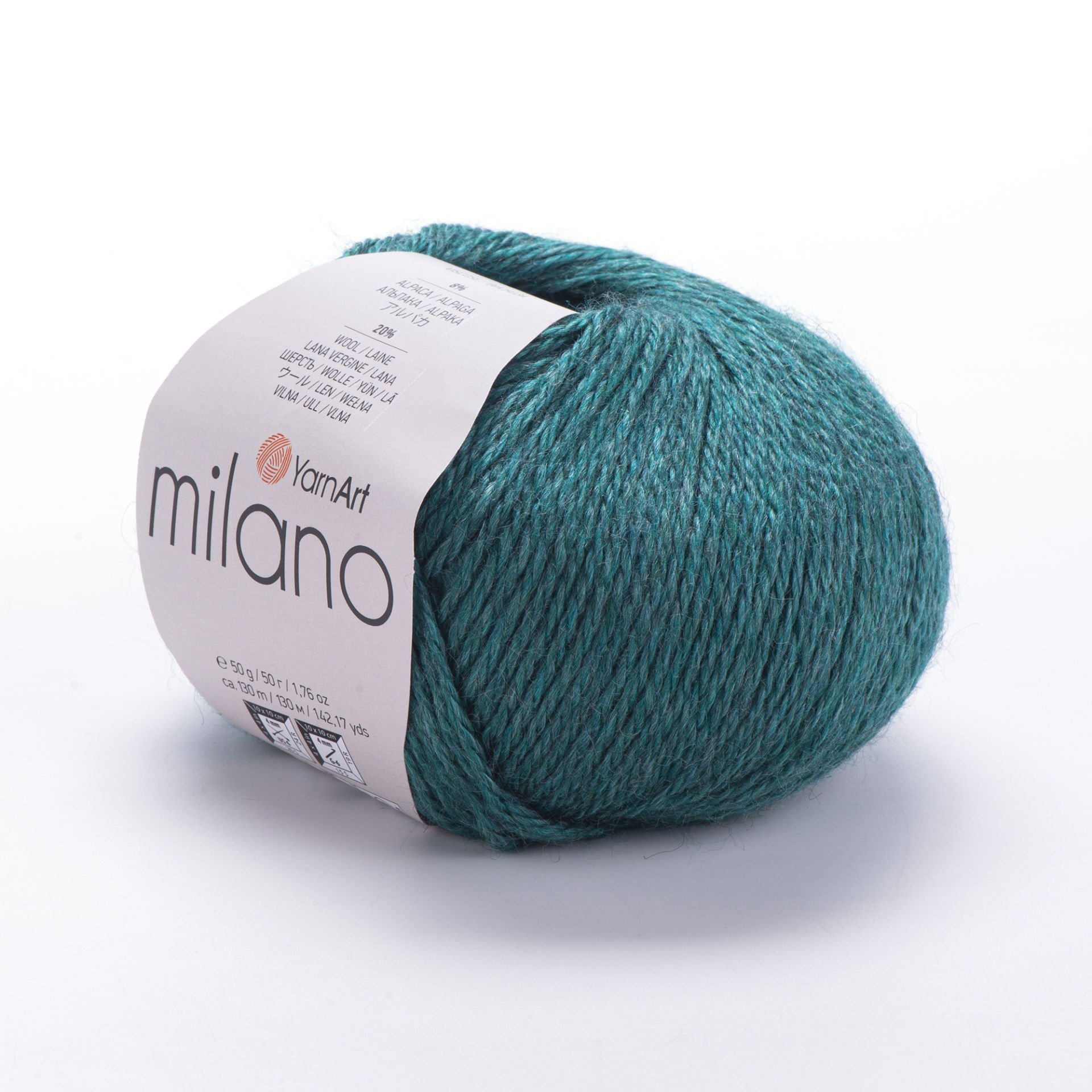 YARNART MILANO - KNITTING YARN PETROL GREEN - 873