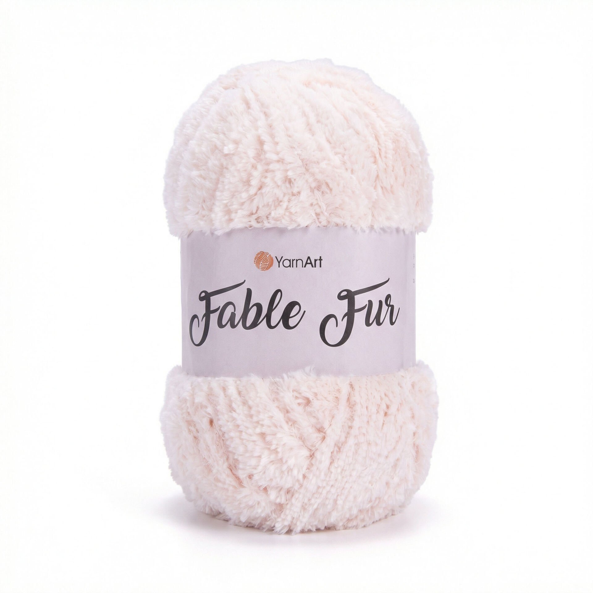 YARNART FABLE FUR - KNITTING YARN PINKISH ORANGE - 976