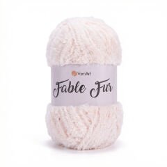 YARNART FABLE FUR - KNITTING YARN PINKISH ORANGE - 976