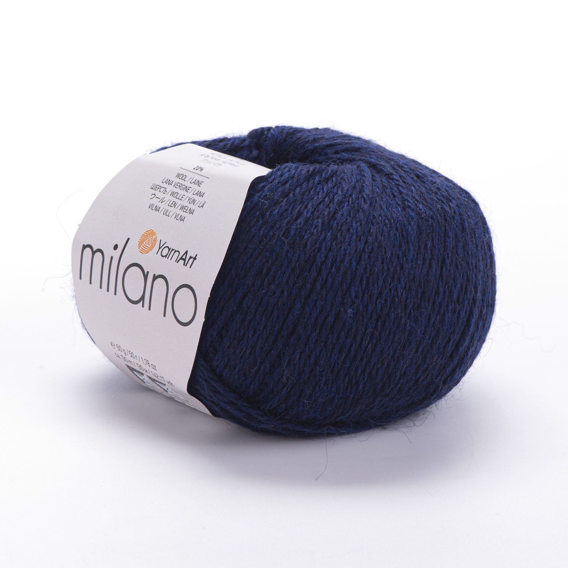 YARNART MILANO - KNITTING YARN NAVY - 877