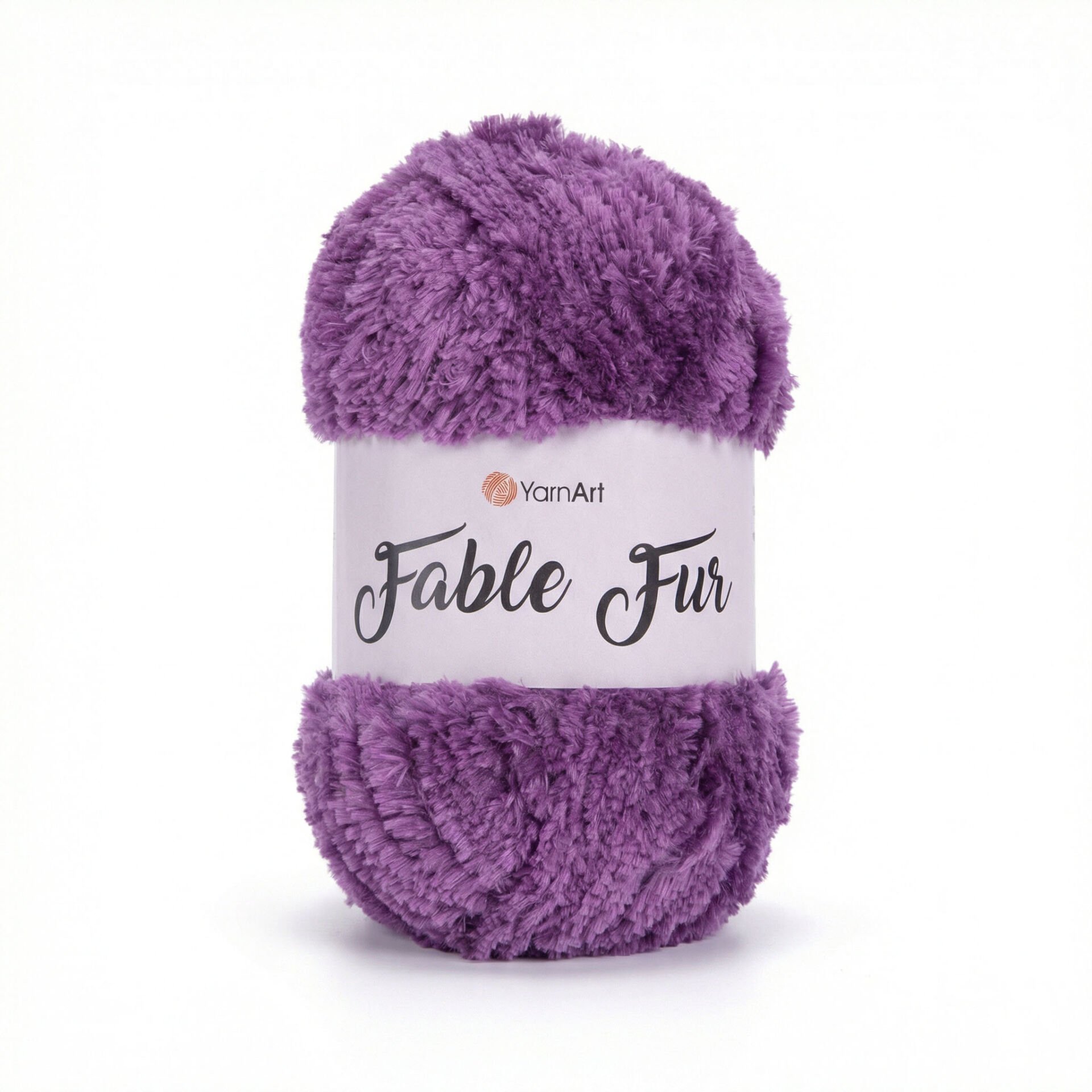 YARNART FABLE FUR - KNITTING YARN PURPLE - 979