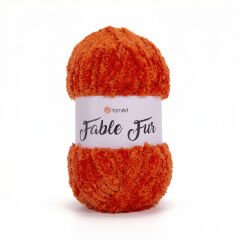 YARNART FABLE FUR - KNITTING YARN RED - 980