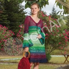 YARNART FLOWERS - MULTICOLOR KNITTING YARN