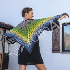 YARNART FLOWERS - MULTICOLOR KNITTING YARN