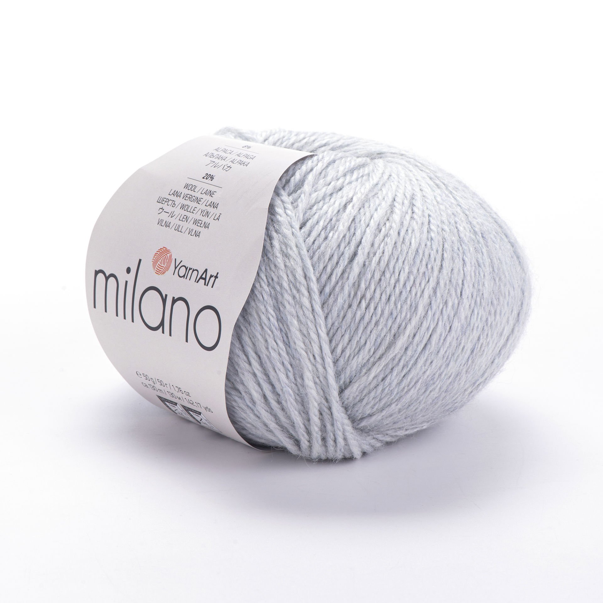 YARNART MILANO - KNITTING YARN ICE BLUE - 866