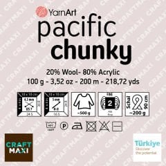 YARNART PACIFIC CHUNKY - MULTICOLOR KNITTING YARN VARIEGATED - 301