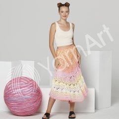 YARNART ROSEGARDEN - MULTICOLOR KNITTING YARN VARIEGATED - 316