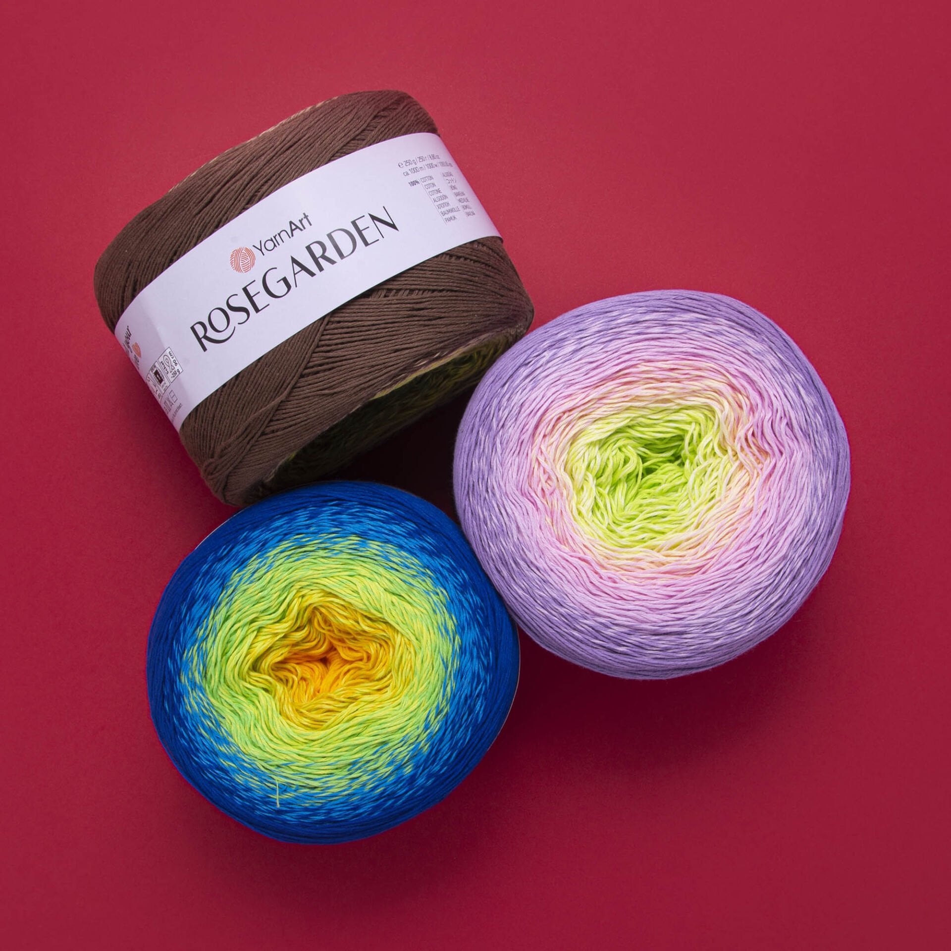 YARNART ROSEGARDEN - MULTICOLOR KNITTING YARN