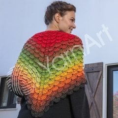 YARNART FLOWERS MOONLIGHT - GLITERRY MULTICOLOR KNITTING YARN