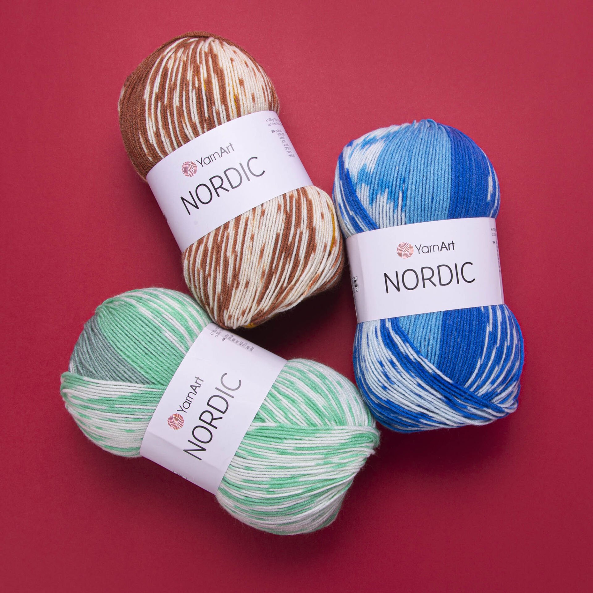 YARNART NORDIC - MULTICOLOR KNITTING YARN