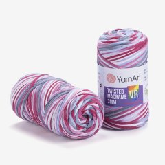 YARNART TWISTED MACRAME 3 MM VR - MACRAME CORD VARIEGATED - 917