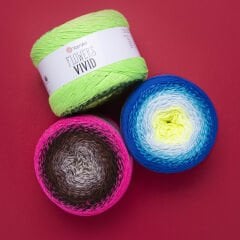 YARNART FLOWERS VIVID - MULTICOLOR KNITTING YARN