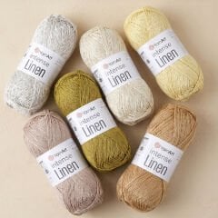 YARNART INTENSE LINEN - KNITTING YARN PURPLE - 4112