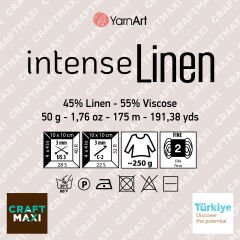 YARNART INTENSE LINEN - KNITTING YARN PURPLE - 4112