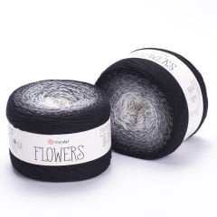 YARNART FLOWERS - MULTICOLOR KNITTING YARN VARIEGATED - 253