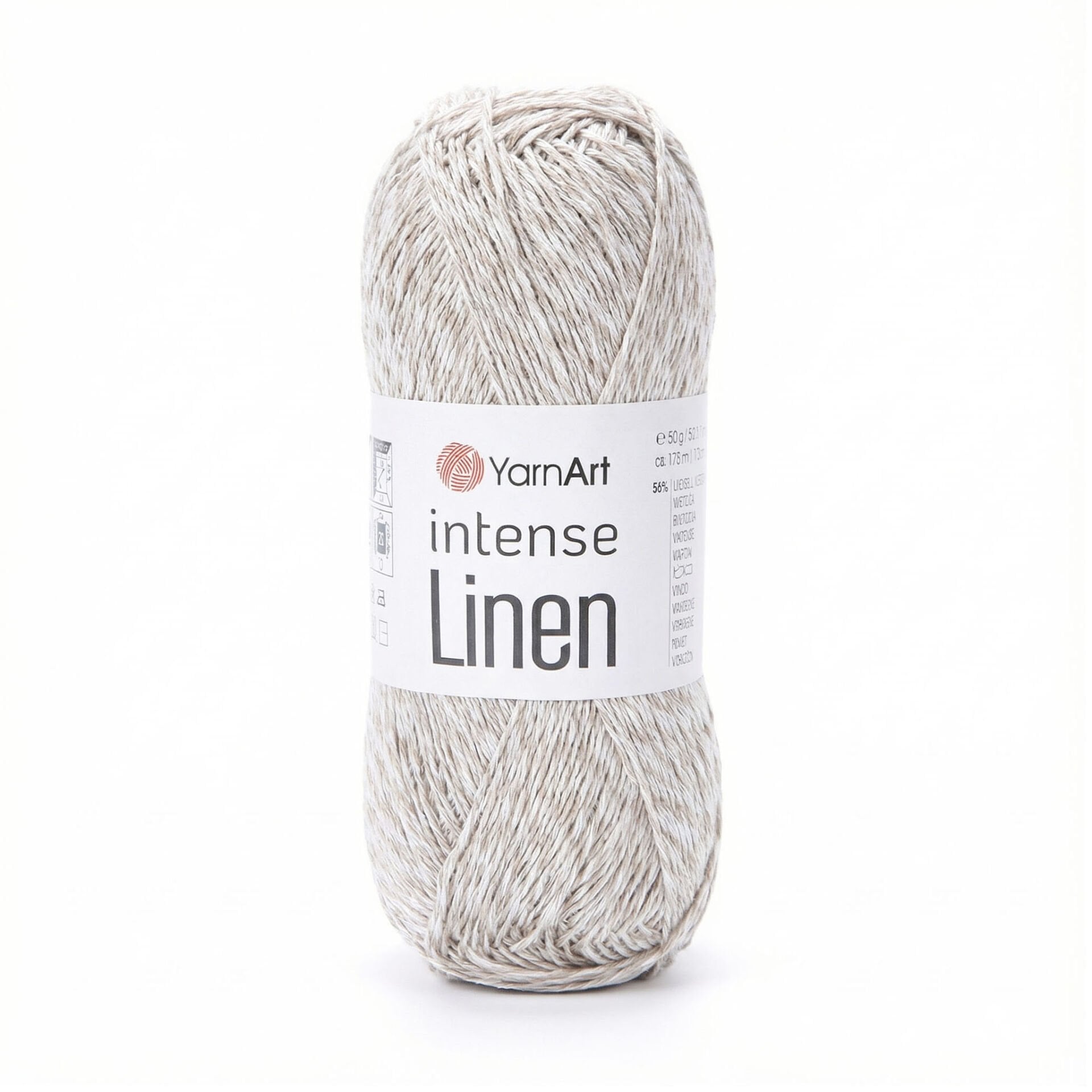 YARNART INTENSE LINEN - KNITTING YARN OFF-WHITE - 4100