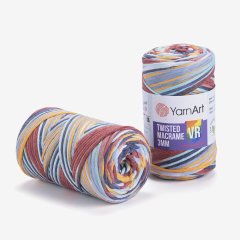 YARNART TWISTED MACRAME 3 MM VR - MACRAME CORD VARIEGATED - 925