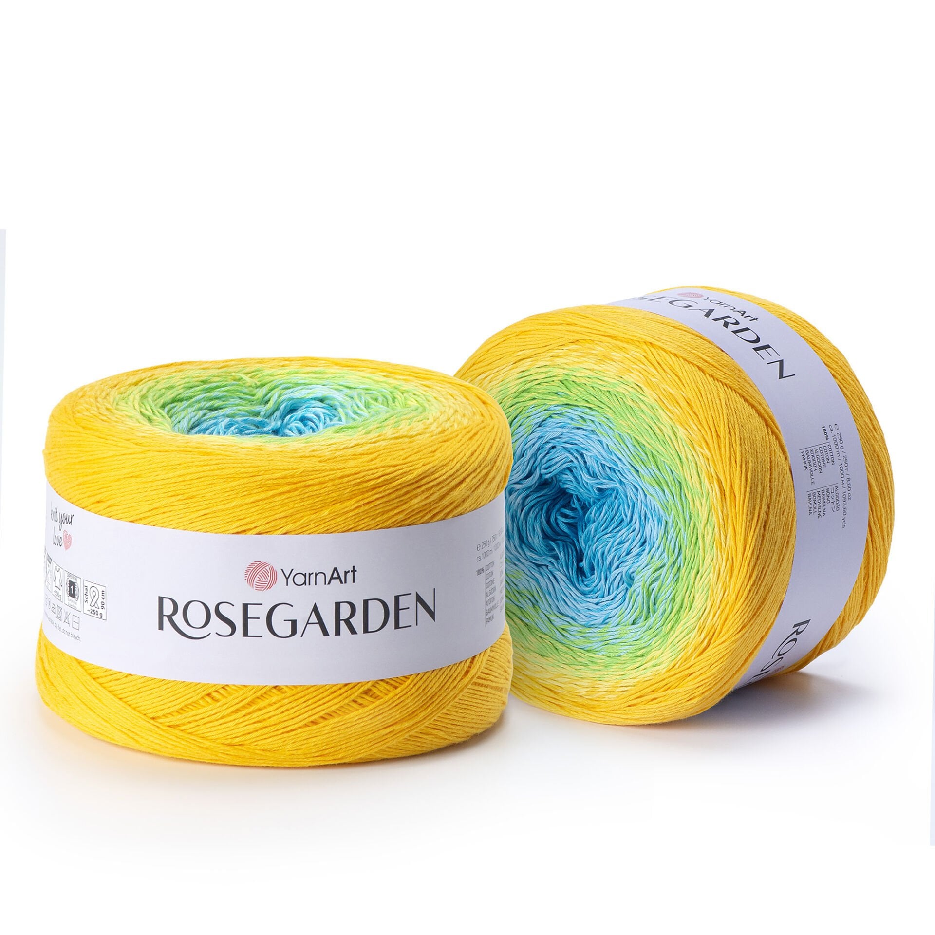 YARNART ROSEGARDEN - MULTICOLOR KNITTING YARN VARIEGATED - 310