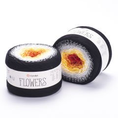YARNART FLOWERS - MULTICOLOR KNITTING YARN VARIEGATED - 259
