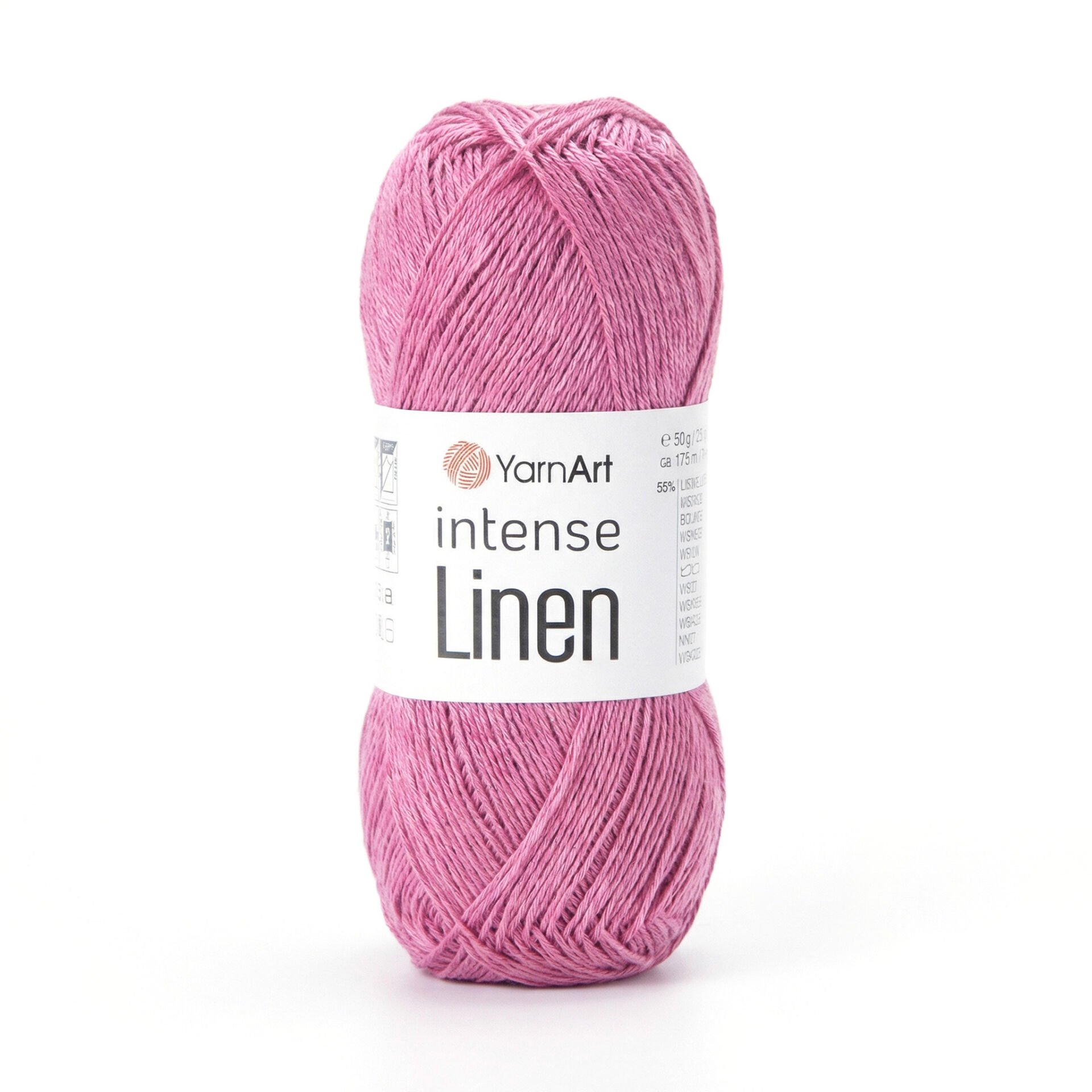 YARNART INTENSE LINEN - KNITTING YARN PINK - 4108